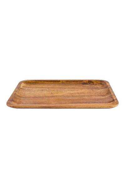 Bien Servi Eco-Friendly Durable Acacia Wood Rectangular Serving Plate Brown 3...