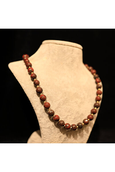 10mm Kırmızı Jasper Taşı Kolye