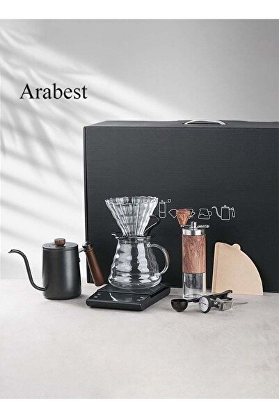 Generic Arabest V60 Coffee Drip Kit Drip Set 8 Pieces Specialty Coffee Set Pr...