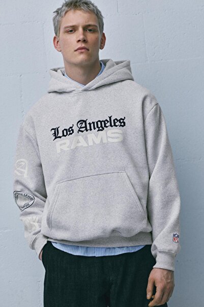 Pull & Bear NFL Los Angeles kapüşonlu sweatshirt