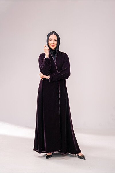 Abay Embroidered velvet - mauve color