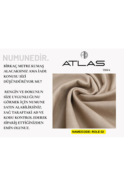 atlas fabric Atlas Kumaş Role Serisi Nubuk Kumaş Numunesi
