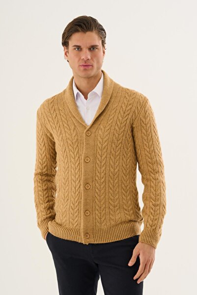 ALEXANDERGARDI Men's Shawl Collar Buttoned Cardigan