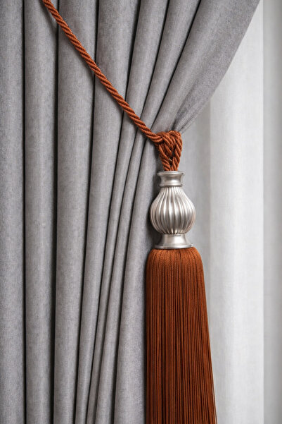 Cortibo Сірий кутовий стельовий кронштейн для штор, аксесуар для збору штор, ...