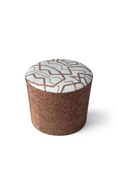 ne-sil home furniture DesenliSilinebilir Kumaş Kaplama Yuvarlak Puf Bench iki...