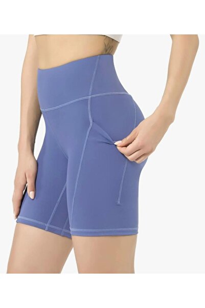 OMS Women's high-waisted sports shorts with pockets