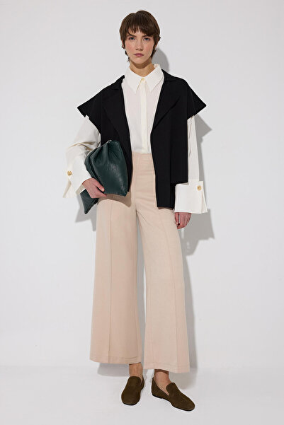 Touché Privé PANTALONI CU NERVURI DIN FLANEL CU AMESTEC DE FIBRE MODAL