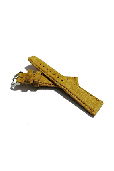 FADO Velvet-Like Watch Band Compatible with Every Watch Yellow 16 mm (436)