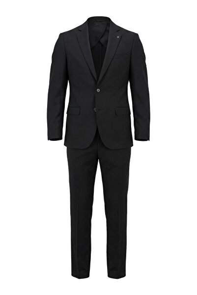 Cacharel Erkek Modern Kesim Takım Elbise - Siyah