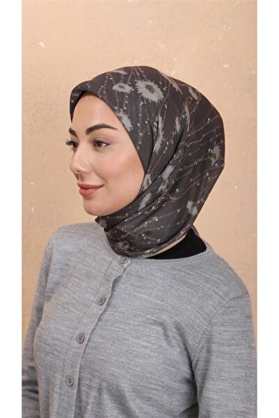 locella Lo'cella Pamuklu Soft Eşarp 4531-10 Koyu Gri