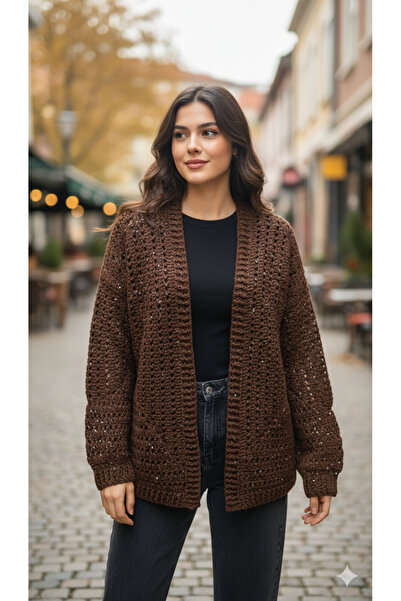 El örgüsü EL YAPIMI ÖRGÜ HIRKA_DOĞAL ve ZAMANSIZ ŞIKLIK