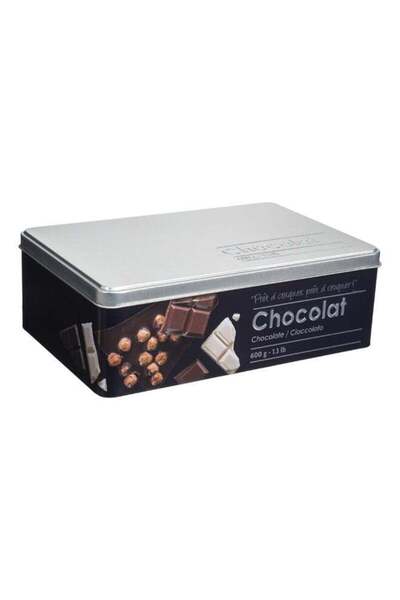 Generic Five Simply Smart Metal Chocolate Box Black and Silver