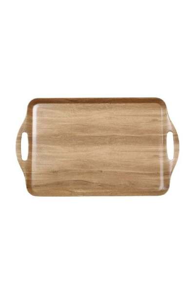 Felli Modern and Elegant Design Melamine Rectangular Serving Tray with Handle...