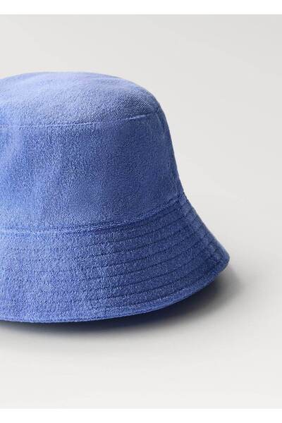 MANGO Woman Havlu görünümlü bucket şapka
