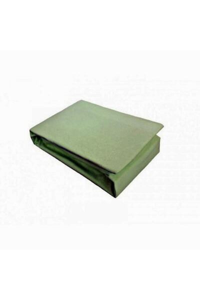 OEM Elastic Bed Cover Set with 2 Pillowcases, Cotton, 180x200, Green