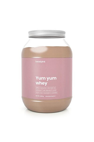 GymBeam Proteine ​​Yum Yum Whey - BeastPink, 1000 g, ciocolată cu alune de pă...