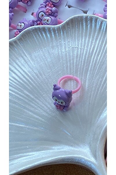 SELUVİA Kuromi Adjustable Children's Ring |   Cute Cartoon Character Girl Acc...