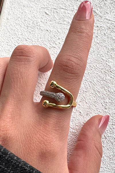 Leo'Stone V.I.P Double Color Series Lucky Curve Drop Design Zircon Stone Deta...