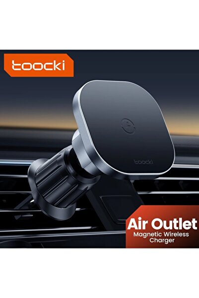 Choice Sliver Toocki Magnetic Car Wireless Charger Car Phone Holder Air Outle...