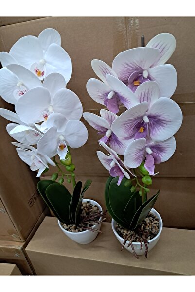 ABAKAN Artificial flowers in ceramic pot orchid wei A-10324