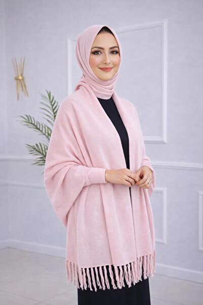 b buhari bykoc Soft Textured Tassel Shawl