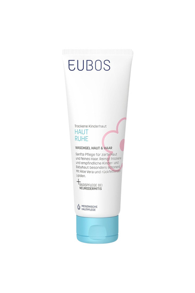 EUBOS Haut Ruhe Cleansing Gel Skin and Hair Gel de dus pentru par si corp 125 ml