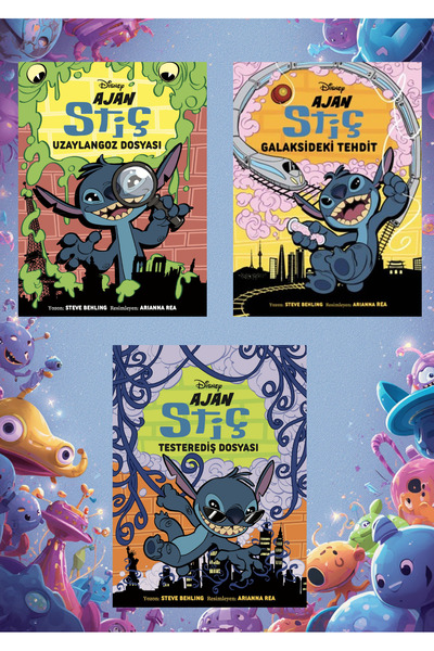 Beta Yayınları Disney Ajan Stiç-Testerediş Dosyası-Uzaylangoz Dosyası-Galaksi...