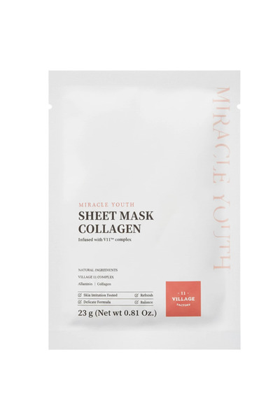 Village 11 Factory Miracle Youth Sheet Mask Collagen Masca de fata anti-age 2...