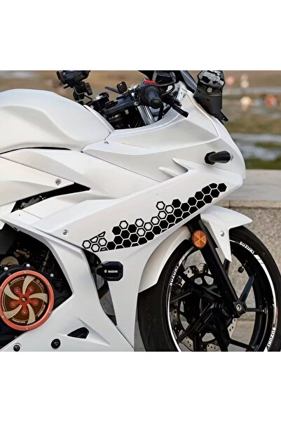 ÖZGÜL REKLAM 2 adet Set Petek Sticker Vücut Sticker Araba sticker / Motor Sti...