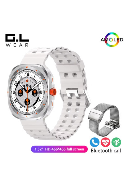 Choice Silvery ML-white 2026 New Men's Smart Watch Heart Rate Monitoring Blue...