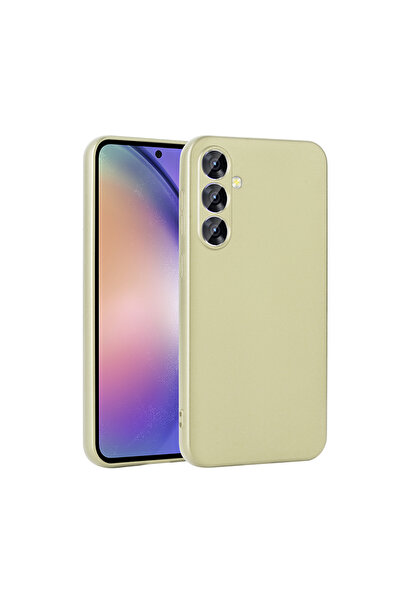 zore Galaxy S25 Fe Case Sys Premier Silicone Cover - Gold