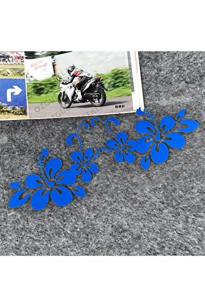 ÖZGÜL REKLAM Hawaiian Hibiscus çiçek deseni sticker Araba sticker / Motor Sti...