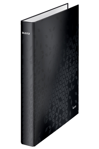 Leitz Mechanical Ring Binder A4 4 Rings 25mm/40mm Metallic Black WOW