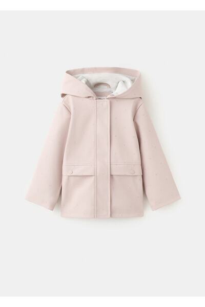 MANGO Baby Yıldız desenli kapüşonlu anorak