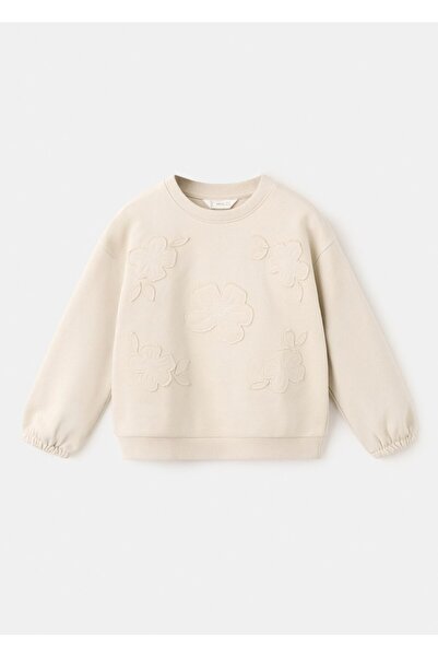 MANGO Baby İşlemeli pamuklu sweatshirt