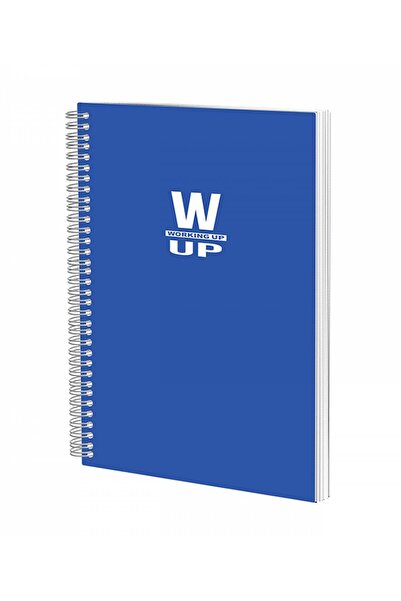 PIGNA Caiet spiralat A4, 100 de coli pătrate, 60 g, copertă PP, albastru, pen...