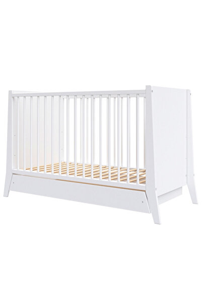 Hubners Ξύλινο παιδικό κρεβάτι Cosmo 120x60 εκ. λευκό με συρτάρι