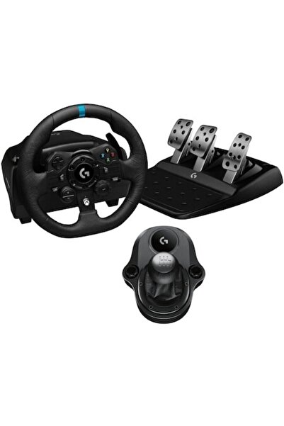 logitech G923 Racing Wheel with Pedals and Gear Shifter, PC/Xbox, Metallic Co...
