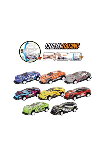 Sunseed طقم سيارات كراش ريسينج للأطفال - 5 سيارات سباق بنظام السحب للخلف والد...
