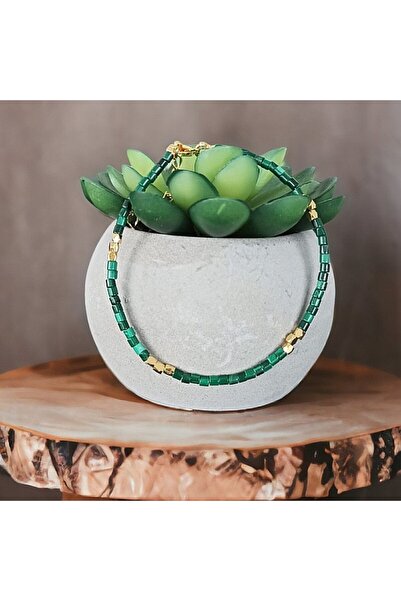 Ezera Brățară Tashi din cristale de malachit