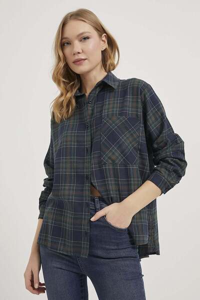 Arma Life ARMALIFE 0417-1 ΚΑΡΟ ΛΕΠΤΟΜΕΡΗΣ ΣΧΕΔΙΑΣΜΟΣ OVERSIZE ΓΥΝΑΙΚΕΙΟ ΠΟΥΚΑ...