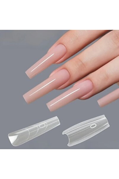 GIRLS CORNER Set 240 Tipsuri Sandwich Formă Dublă Long Coffin