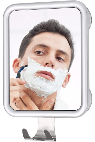 Arabest مرآة استحمام مضادة للضباب للحلاقة - مزودة بأربع قواعد شفط، مرآة مضادة...