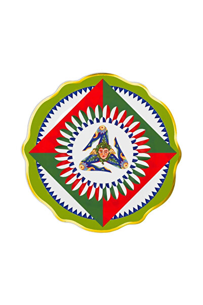 Baci Milano Dolce Vita 6'lı Trinacria Pasta Tabağı 21 cm Porselen