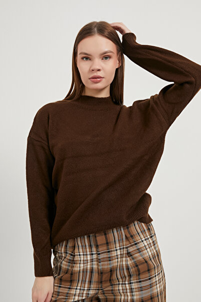 Arma Life Armalife 6485 high collar basic women's sweater