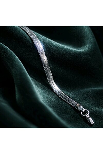 stainless steell Steel Silver Thin Italian Women's Bracelet 17+6 cm Extension