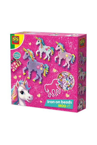 SES Creative Creative Set With Beads And Stickers - Unicorns