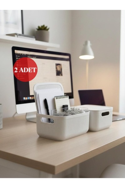 Store Hgy Home 2'li Kapaklı Linea Smart Box - Bej