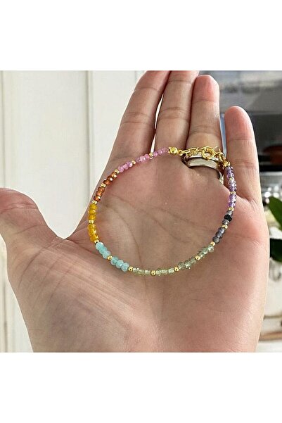 Ezera Delicate Multicolor Women's Bracelet Evette with Crystals and Gold-Plat...