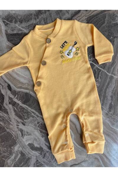 Linoş Kids Unisex Mevsimlik Uzun Kollu Bebe Yakalı %100 Pamuk Düğmeli Kız Beb...